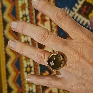 Designer peridot ring